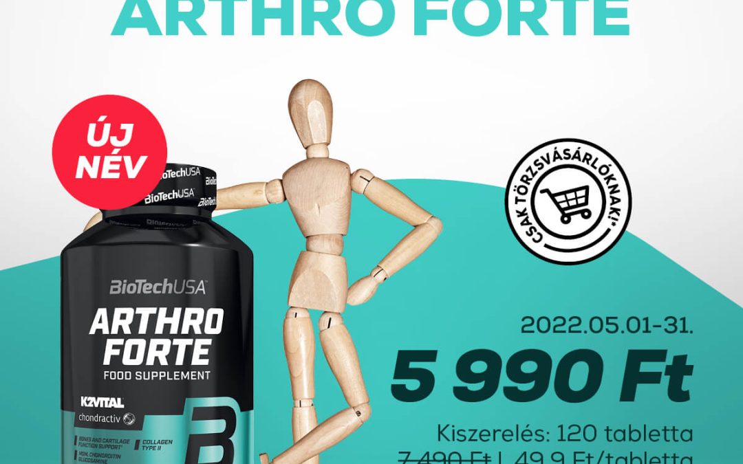 BioTechUSA: Arthro Forte étrend-kiegészítő tabletta
