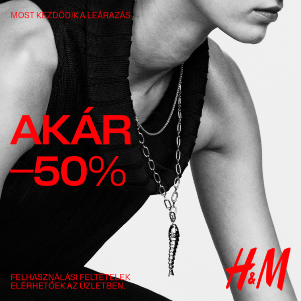 H&M: Akár 50% kedvezmény