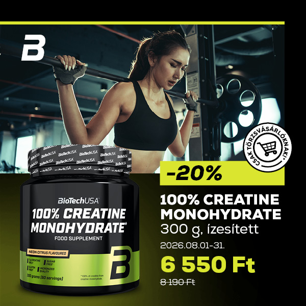 BioTechUSA: Creatine monohydrate akció